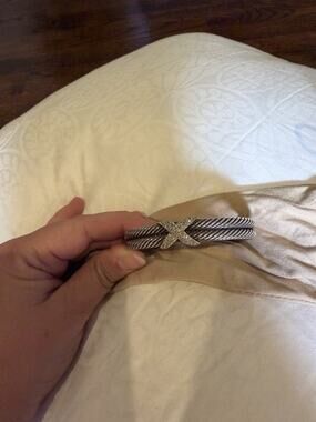 DAVID YURMAN DIAMOND X DOUBLE CABLE BRACELET